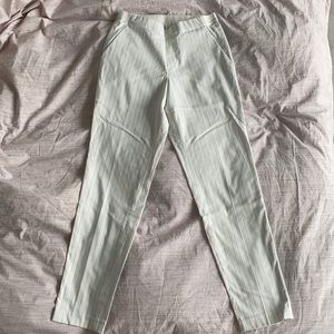 Uniqlo Work/Dress Pants, White/Black Stripe, Size XS